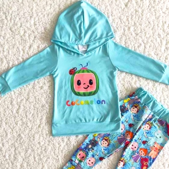 None Other - NEW Cocomelon Inspired Boutique Joggers Outfit 12/18 Months